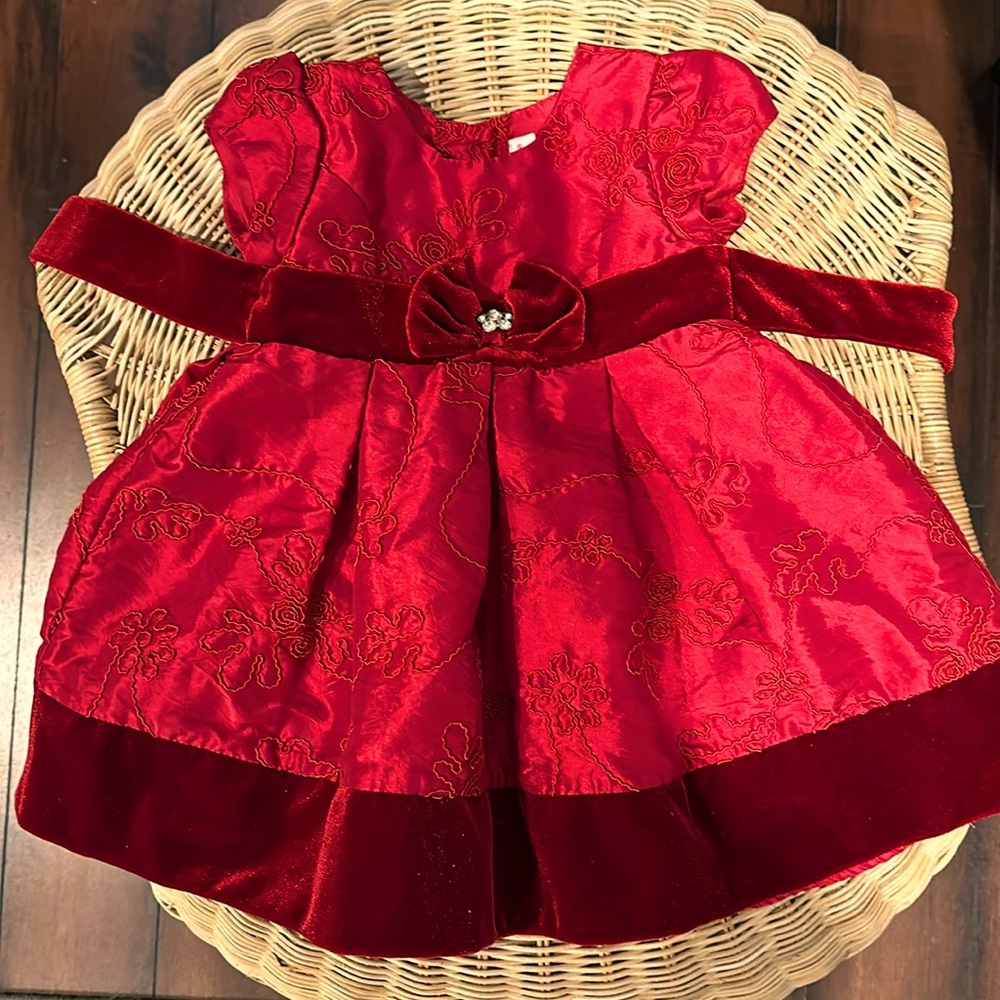 Sweet Heart Rose Ruby Baby girl Dress size NB-12M